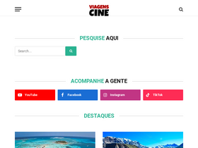 'viagenscinematograficas.com.br' screenshot