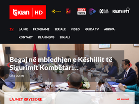 'tvklan.al' screenshot