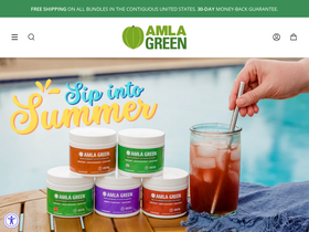 amlagreen.com homepage screenshot