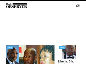 'liberianobserver.com' screenshot