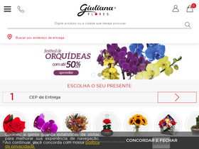 'giulianaflores.com.br' screenshot