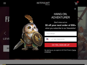 'hitpointpress.com' screenshot