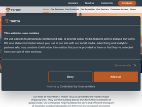'tritoncontainer.com' screenshot