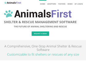 'animalsfirst.com' screenshot