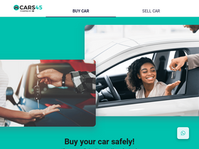 'cars45.com' screenshot