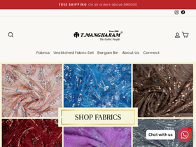tmangharam.com homepage screenshot