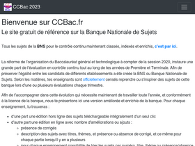 'ccbac.fr' screenshot
