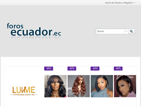 'forosecuador.ec' screenshot