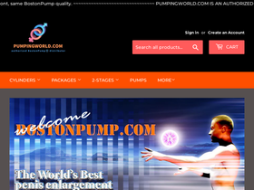 pumpingworld.com homepage screenshot
