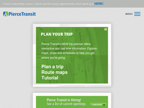 'piercetransit.org' screenshot