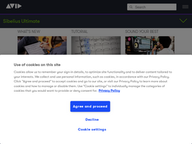 'sibelius.com' screenshot