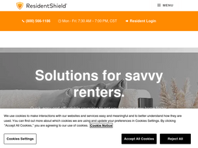 'residentshield.com' screenshot