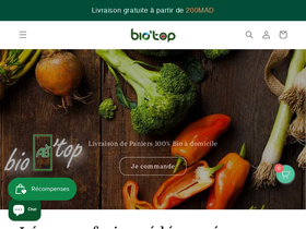 biotop.ma homepage screenshot