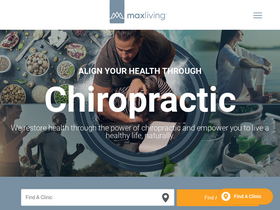 'maxliving.com' screenshot