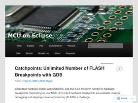 'mcuoneclipse.com' screenshot