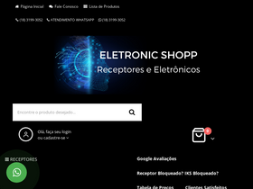 'eletronicshopp.com.br' screenshot