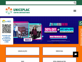 'uniceplac.edu.br' screenshot