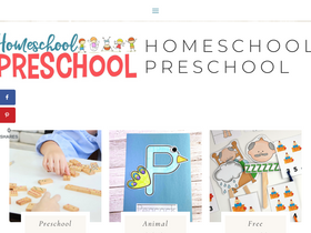 'homeschoolpreschool.net' screenshot