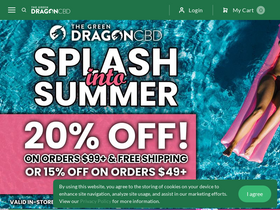 'thegreendragoncbd.com' screenshot