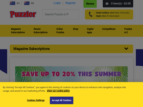 'puzzler.com' screenshot
