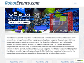 'robotevents.com' screenshot