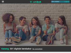 'unibok.no' screenshot