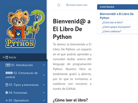 'ellibrodepython.com' screenshot