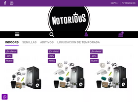 'notorious.cl' screenshot