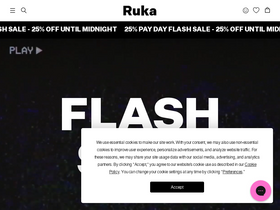 'rukahair.com' screenshot
