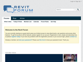 'revitforum.org' screenshot