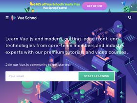 'vueschool.io' screenshot
