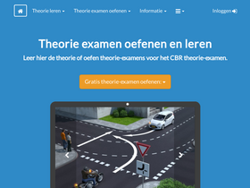 'theorieexamenoefenen.nl' screenshot