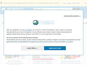 'pubeco.fr' screenshot
