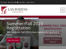 'laspositascollege.edu' screenshot