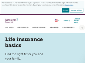 'foresters.com' screenshot