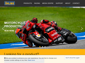 'ohlins.com' screenshot
