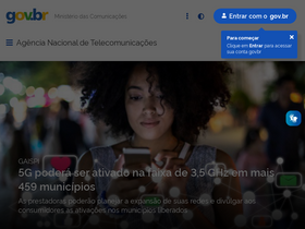 'anatel.gov.br' screenshot