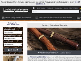 'watch-band-center.com' screenshot