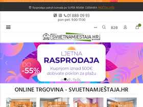 'svijetnamjestaja.hr' screenshot