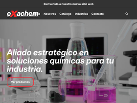 exachem.mx homepage screenshot