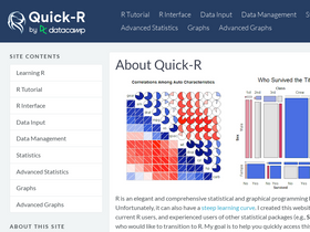 'statmethods.net' screenshot