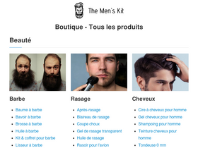 'menskit.fr' screenshot