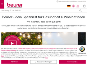 'beurer-shop.de' screenshot
