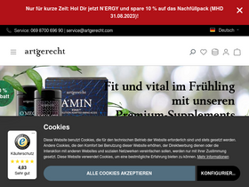 'artgerecht.com' screenshot