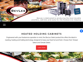 Bevles Company homepage screenshot