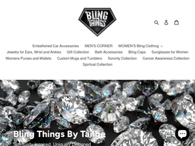 blingthingsbytange.com homepage screenshot