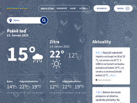'meteopress.cz' screenshot