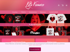 Katja Shop homepage screenshot