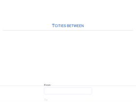 'citiesbetween.com' screenshot
