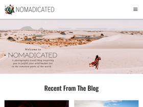 'nomadicated.com' screenshot